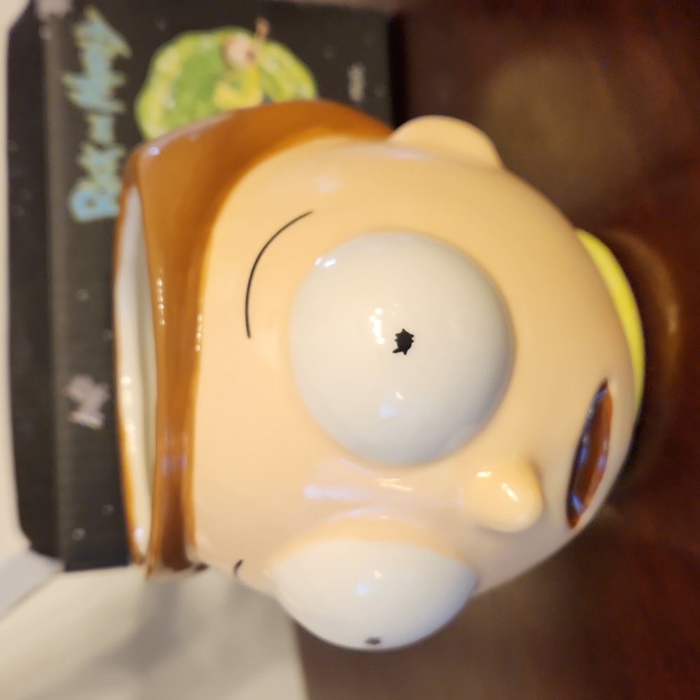 Rick and Morty 3D Morty-face sculpted ceramic mug In Box